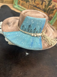Custom Burned and Painted Hat