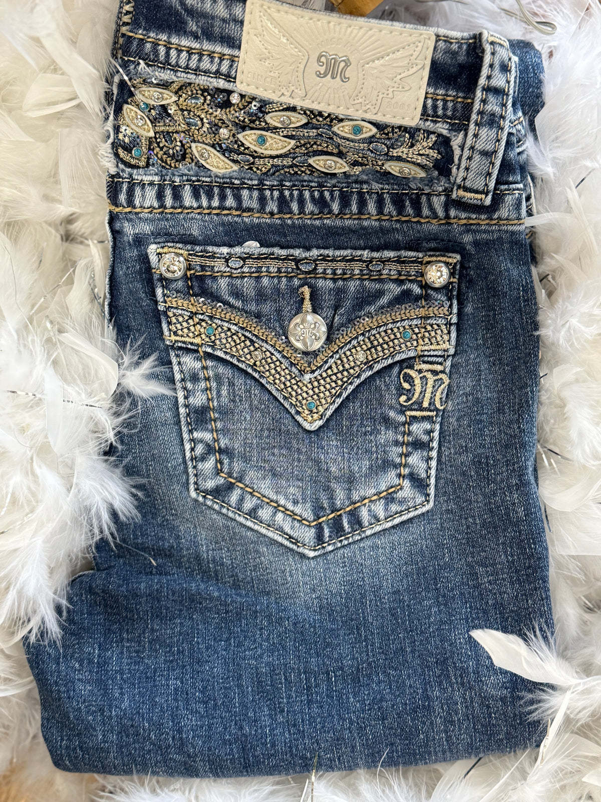 Miss Me “Turquoise Edge” Bootcut  mo