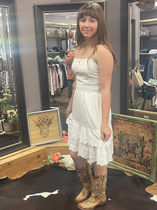 Miss Me Eyelet Dress