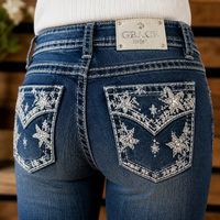 Grace In LA Girl Star Bootcut Jean