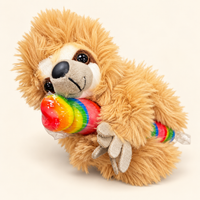 Zoology Loly Plush Animals with Rainbow Lollipop