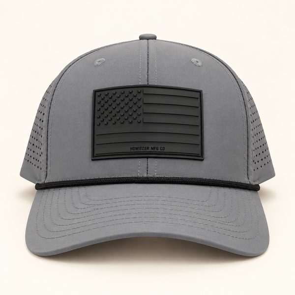 Howitzer Patriotic Patch Hats – American Flag & Dirty Hands
