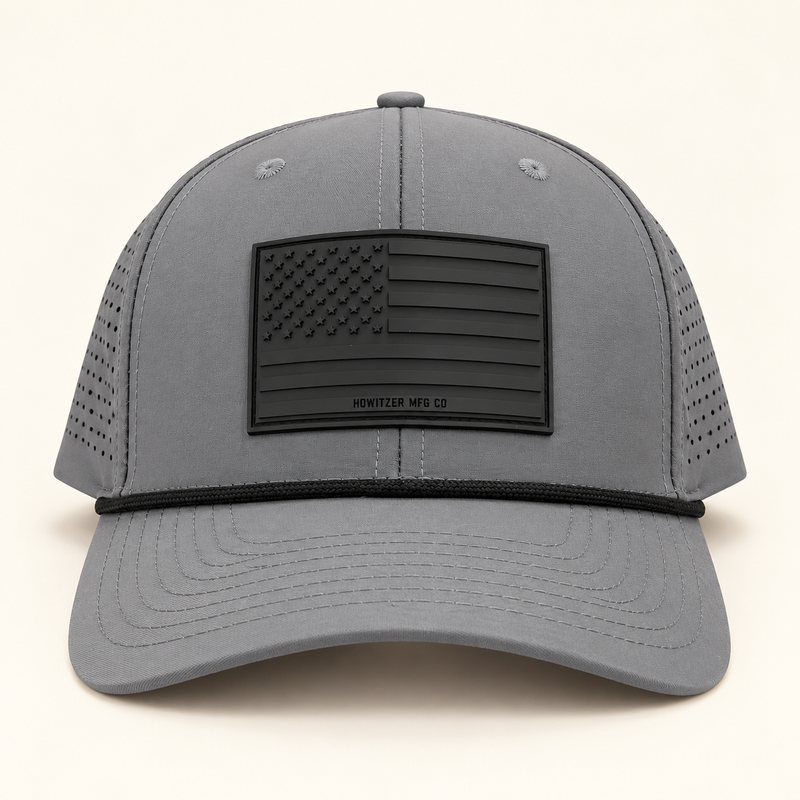 Howitzer Patriotic Patch Hats – American Flag & Dirty Hands