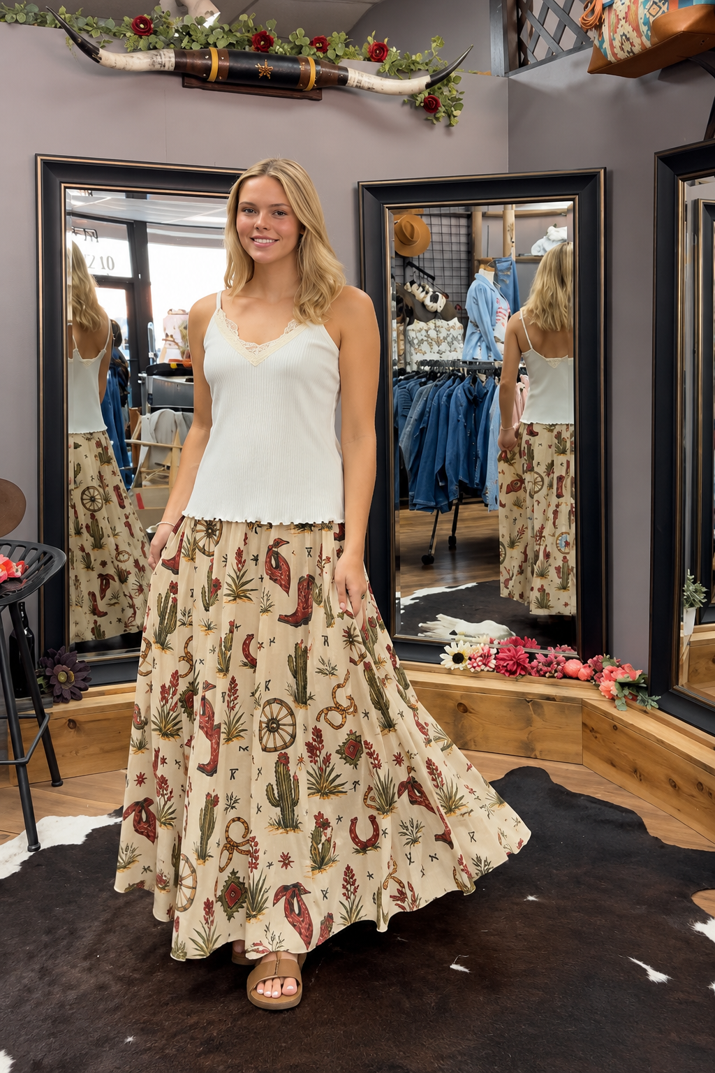 Sterling Kreek Homestead Honey Maxi Skirt