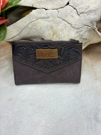 Wrangler Floral Tooled Wallet
