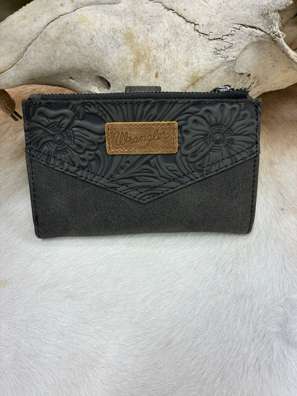 Wrangler Floral Tooled Wallet