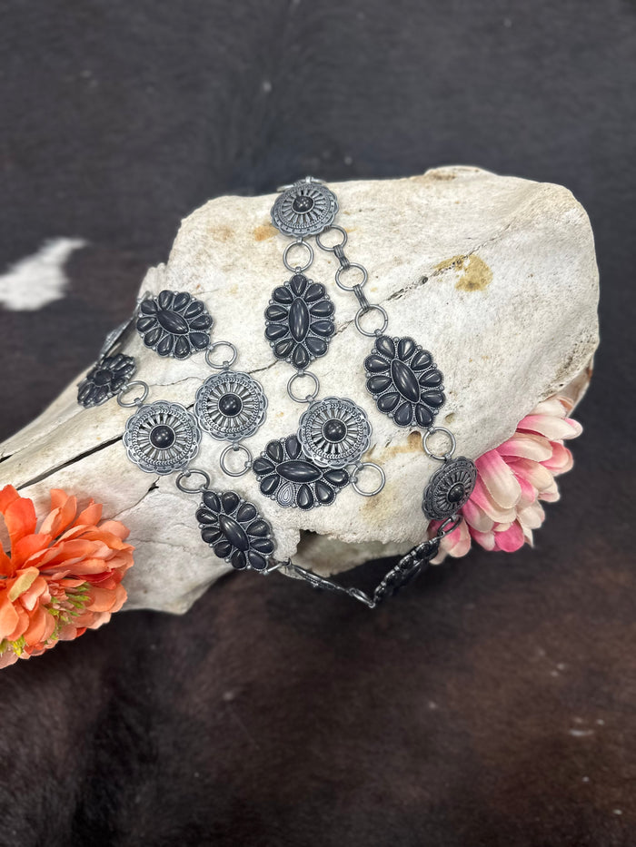 Black Concho Belt
