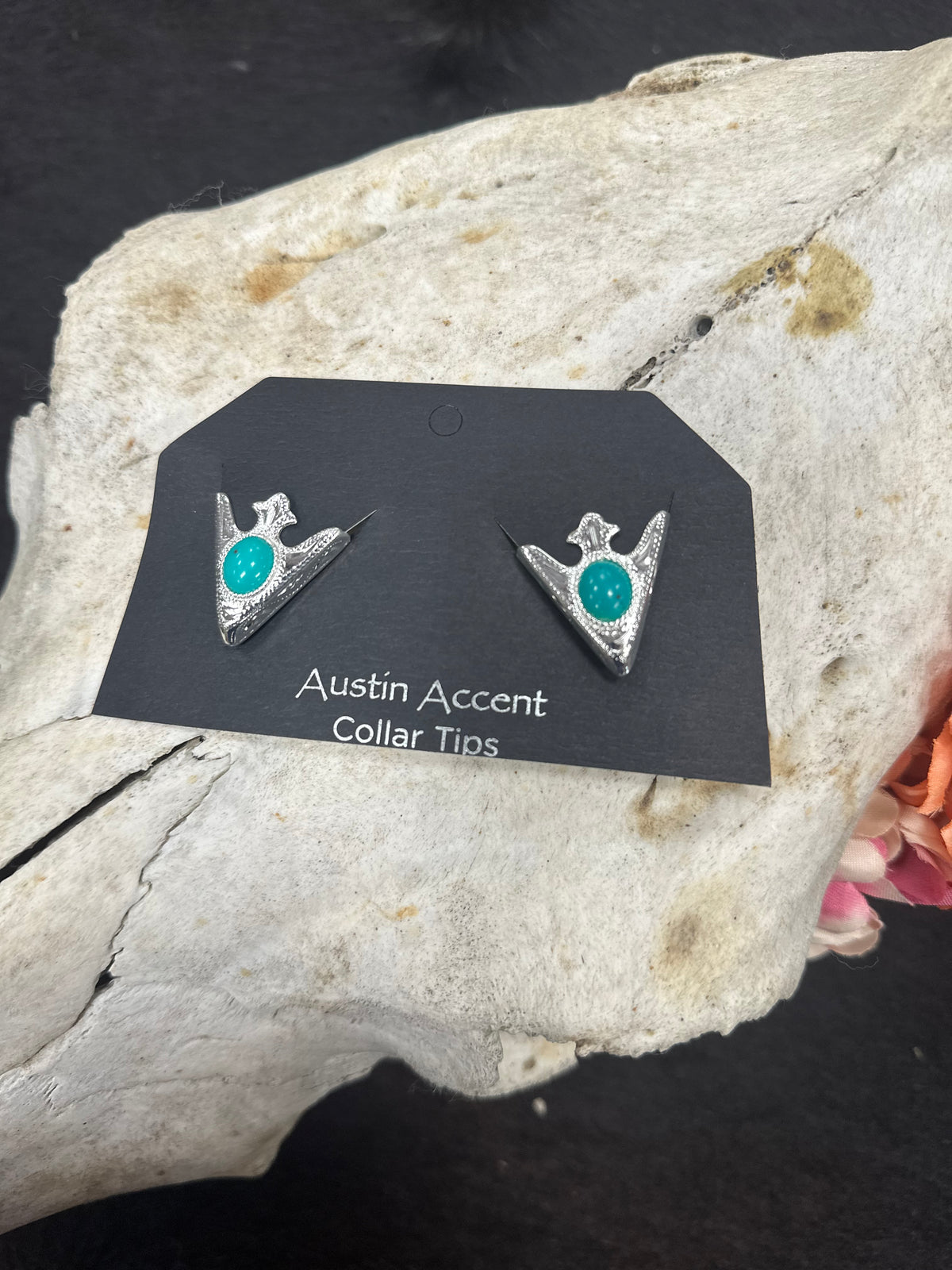 Turquoise Austin Accent Collar Tips