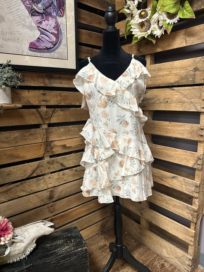 Sweet Meadow Ruffle Midi Dress