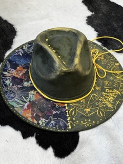 Custom Burned Fedora Hat