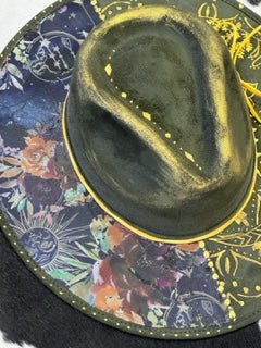 Custom Burned Fedora Hat