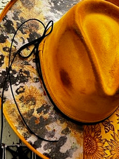 Custom Yellow Sunflower Fedora