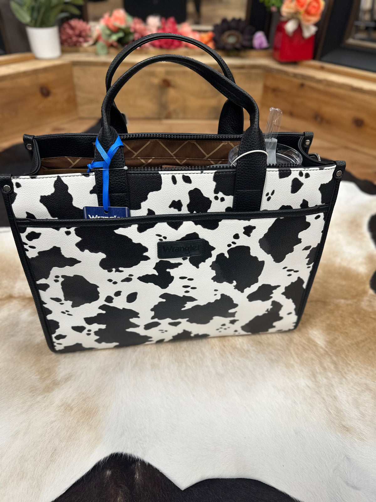 Wrangler Structured Tote with Cup Holders