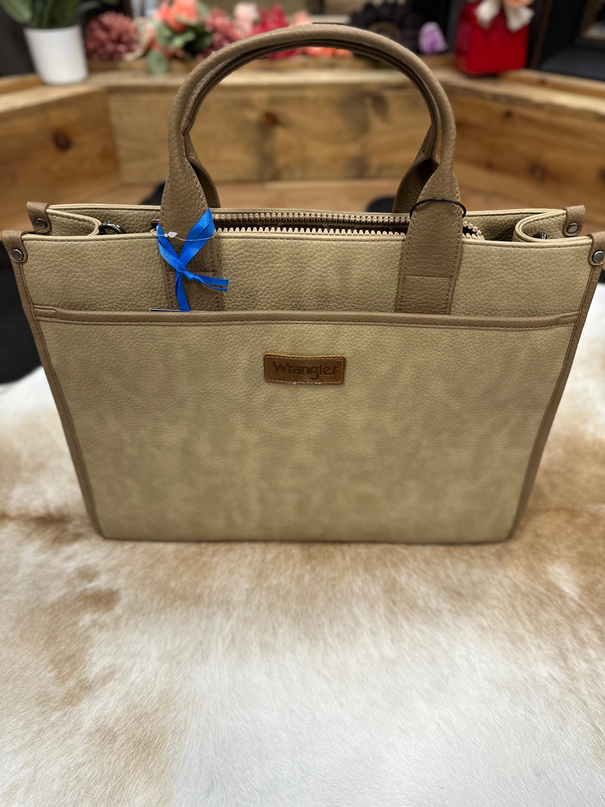 Wrangler Structured Tote with Cup Holders