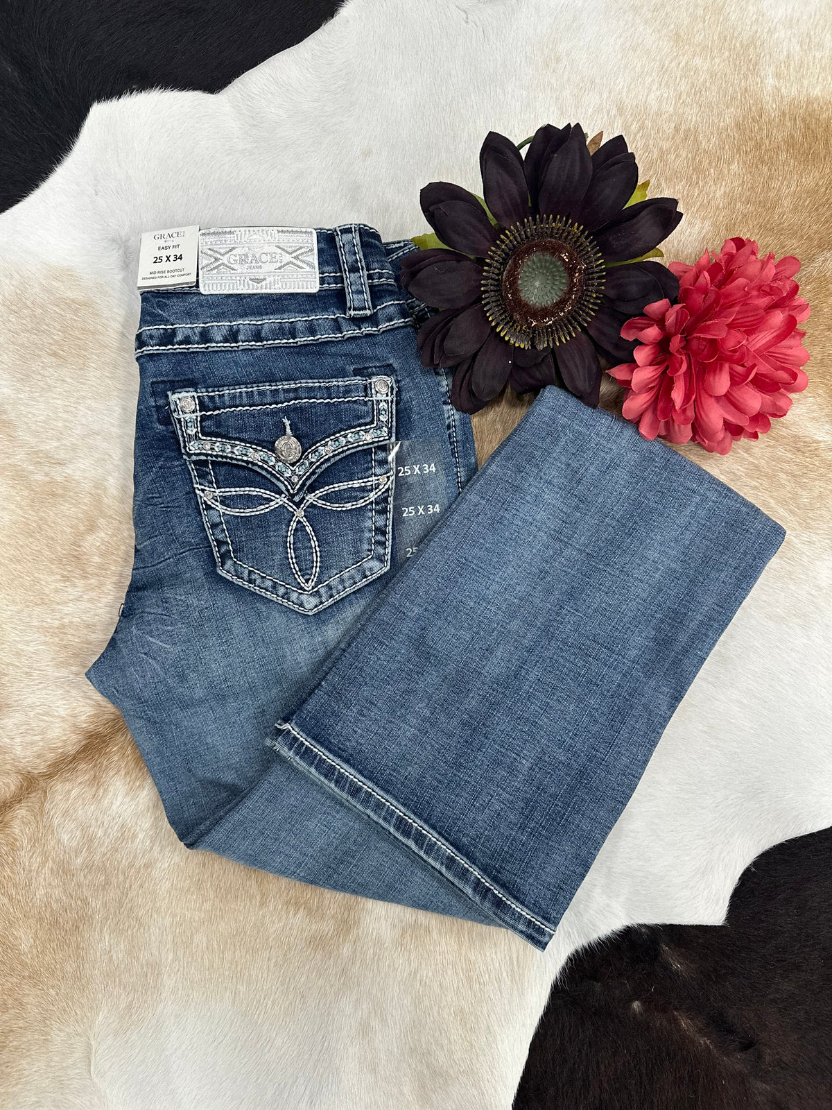 Grace Blue Ribbon Belle Bootcut Jeans