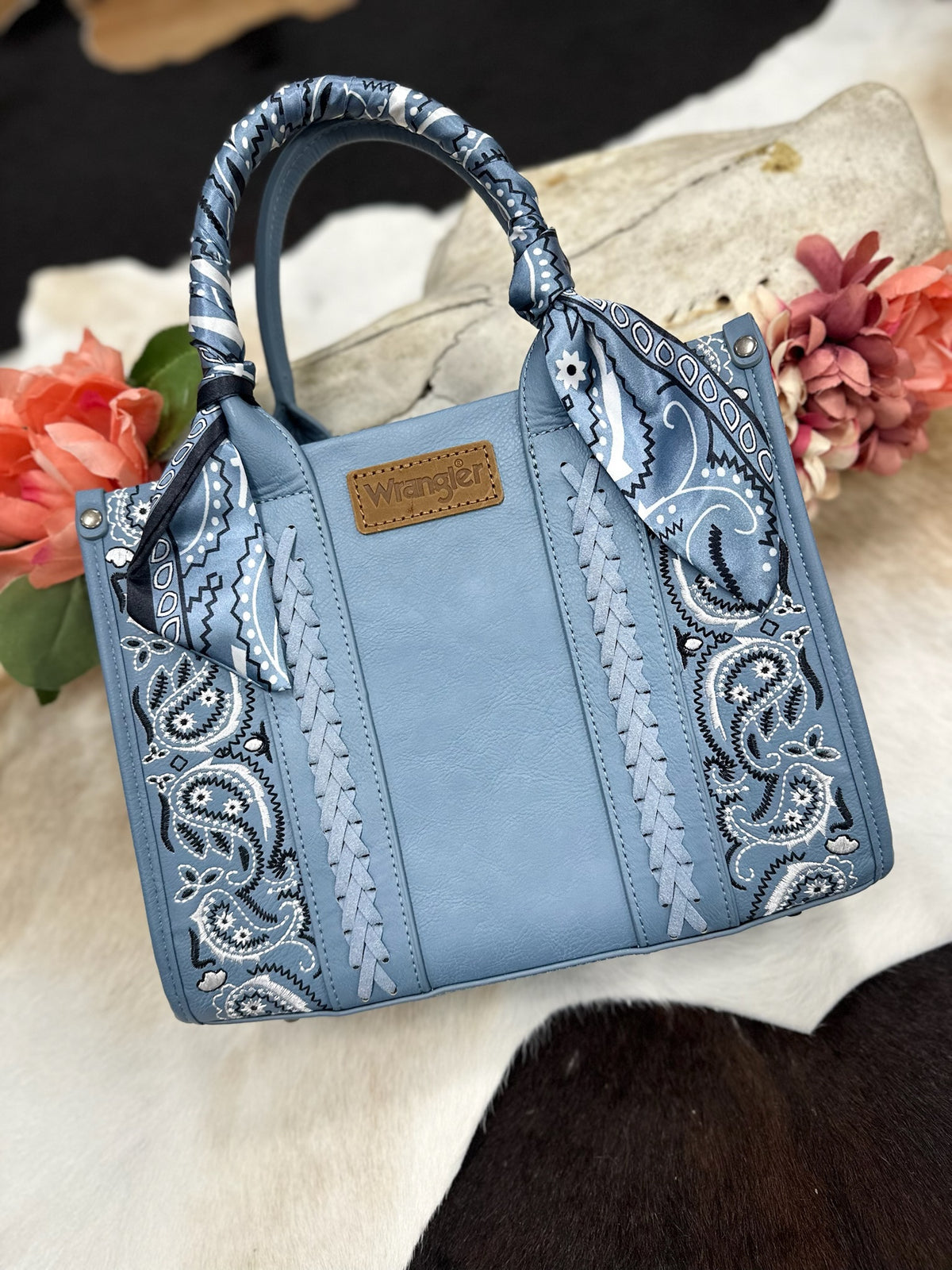 Wrangler Bandana Accent Mini Tote