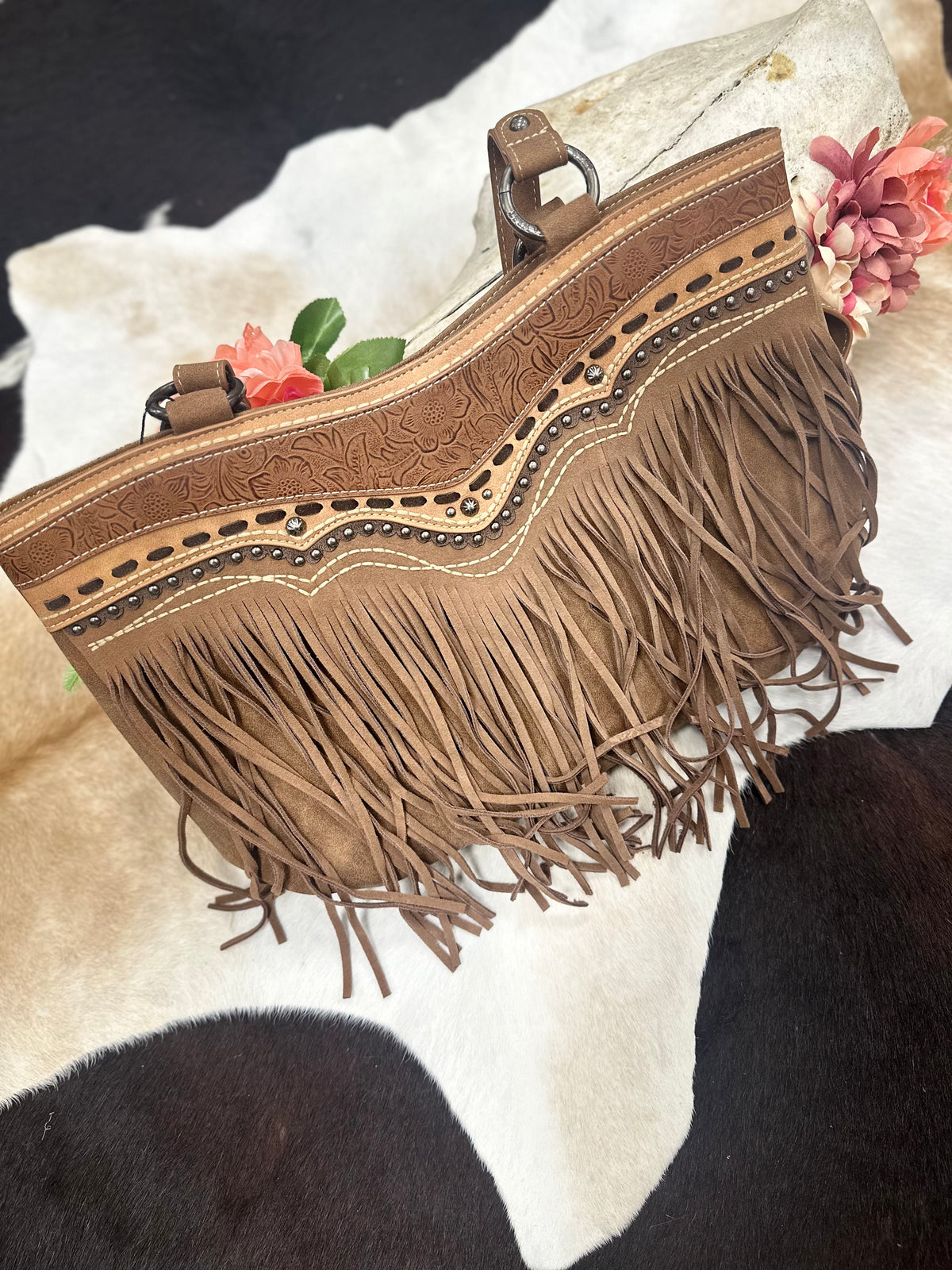 Desert Drift Fringe Tote