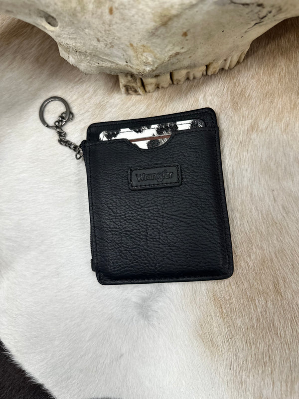 Wrangler Slim Card Holder Wallet with Keychain