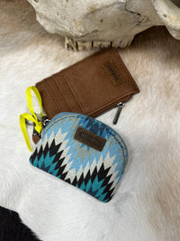 Aztec Mini Zip Coin Purse and Card Holder