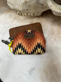 Aztec Mini Zip Coin Purse and Card Holder