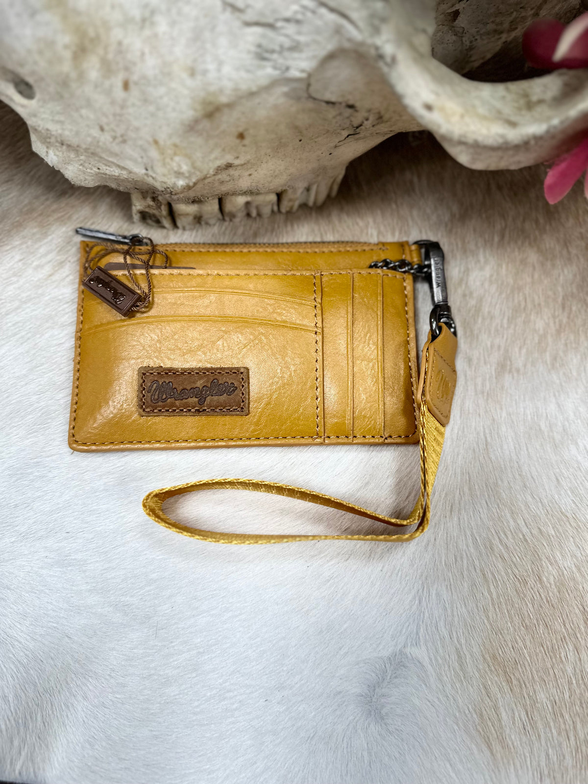 Slim Zip Card Wallet with Wristlet