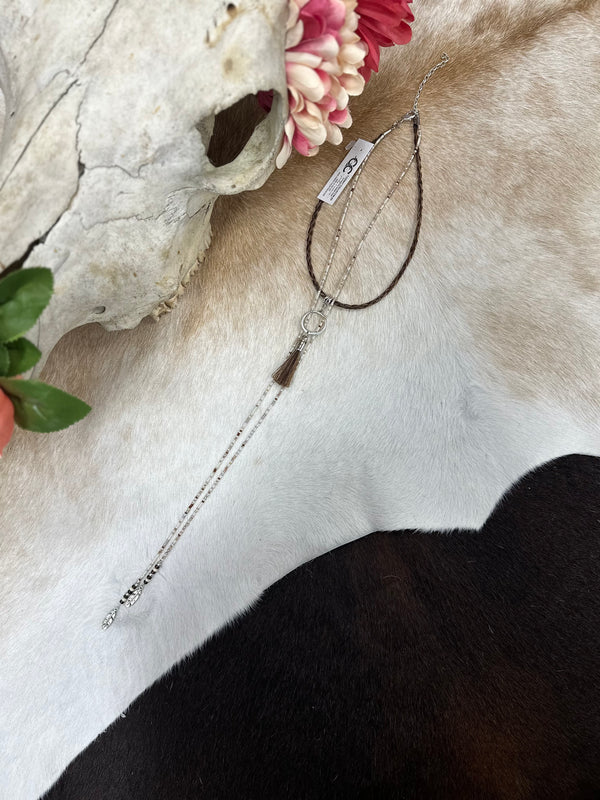 Wild Strand Horsehair Lariat Necklace