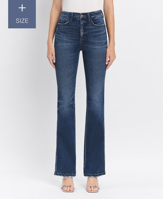 Lovervet Super High Rise Bootcut Plus Size Jeans