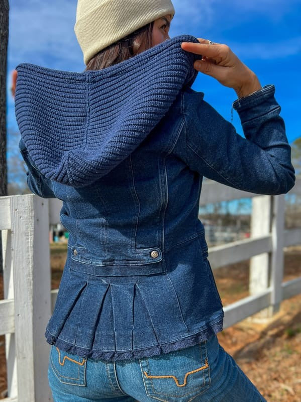 Montana Co. Ladies' Denim Utility Jacket with Hood