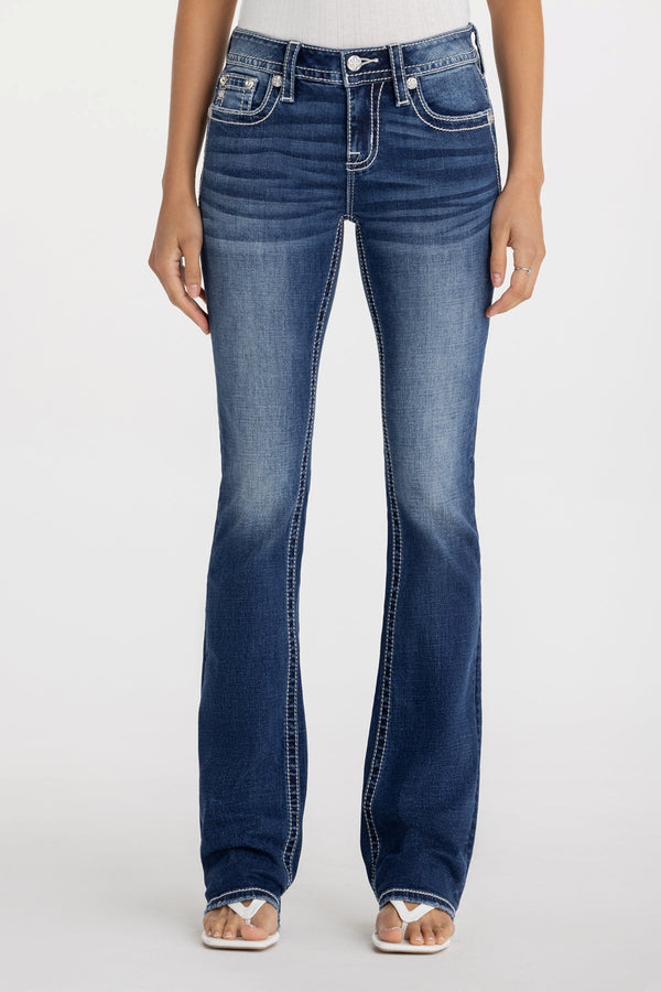 Miss Me Star Spangled Bootcut