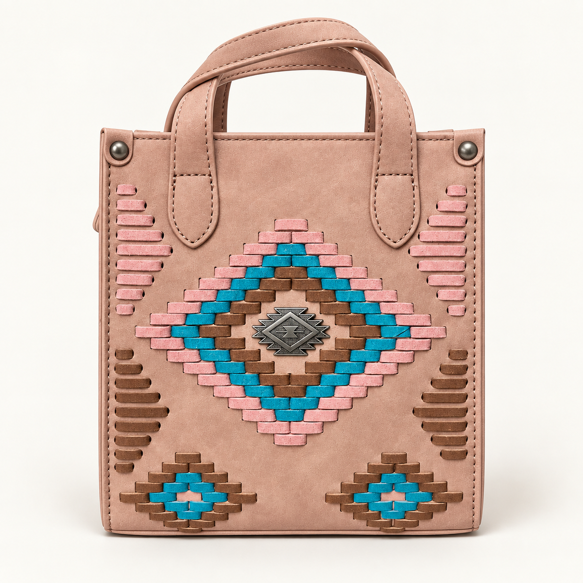 Montana West Southwestern Woven Mini Tote