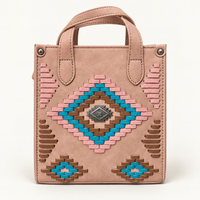 Montana West Southwestern Woven Mini Tote