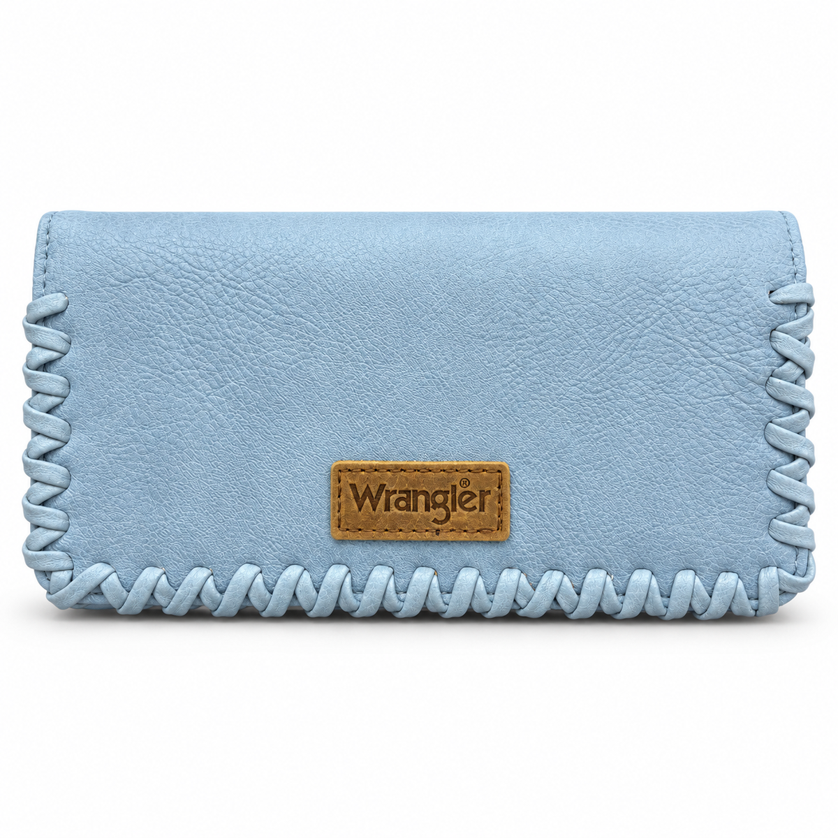 Wrangler Powder Blue Whipstitch Flap Wallet