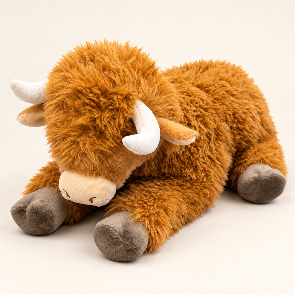 Zoologee 20-Inch Shaggy Highland Cow Plush