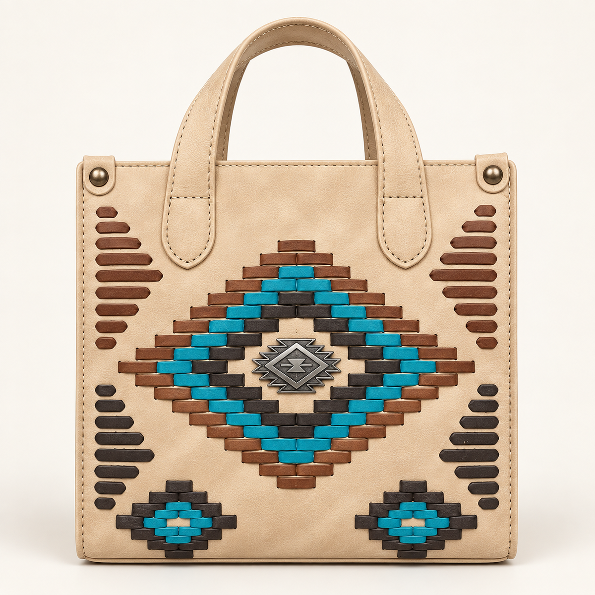 Montana West Southwestern Woven Mini Tote