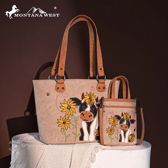 Montana West Mini Cow Tote