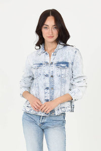 Angie ACID WASH TENCEL JACKET