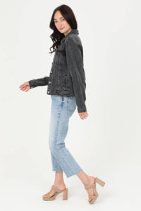 Angie ACID WASH TENCEL JACKET