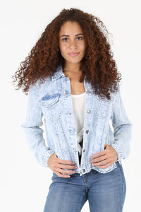 Angie ACID WASH TENCEL JACKET