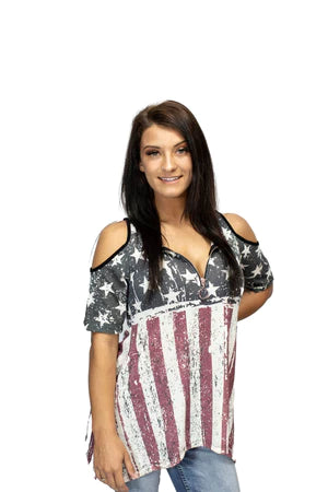 Faded Old Glory Top