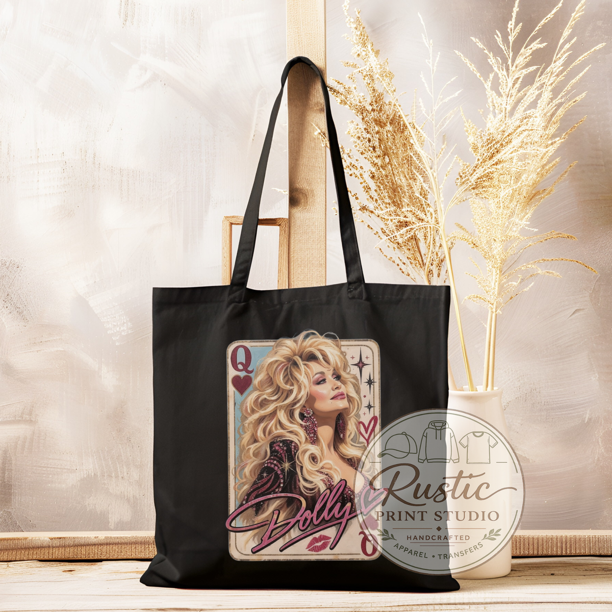 Queen of Hearts Dolly Parton Tote Vintage Dolly Tote