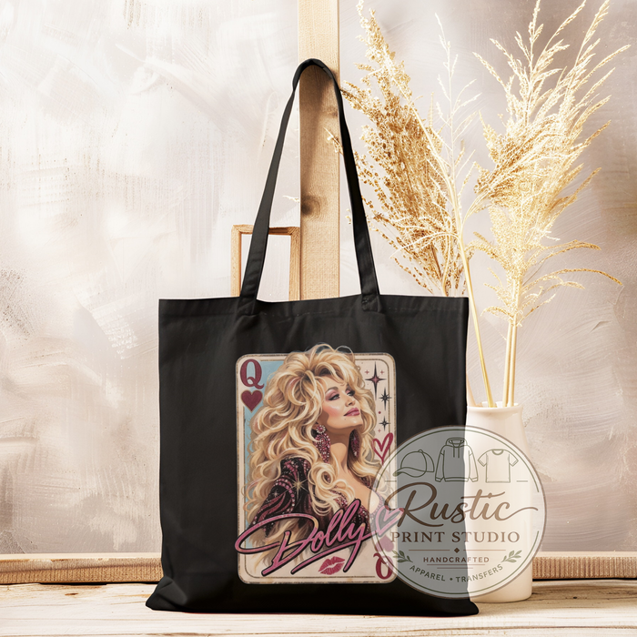 Queen of Hearts Dolly Parton Tote Vintage Dolly Tote