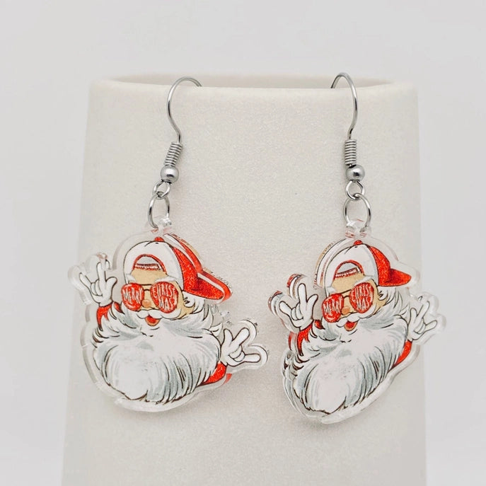 Santa Earrings