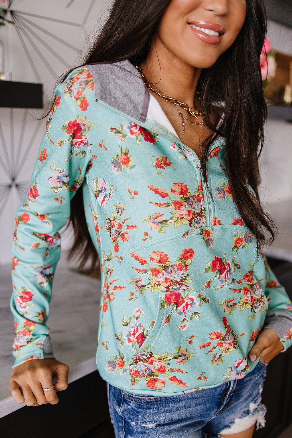 Ampersand HalfZip Sweatshirt - Picked For You