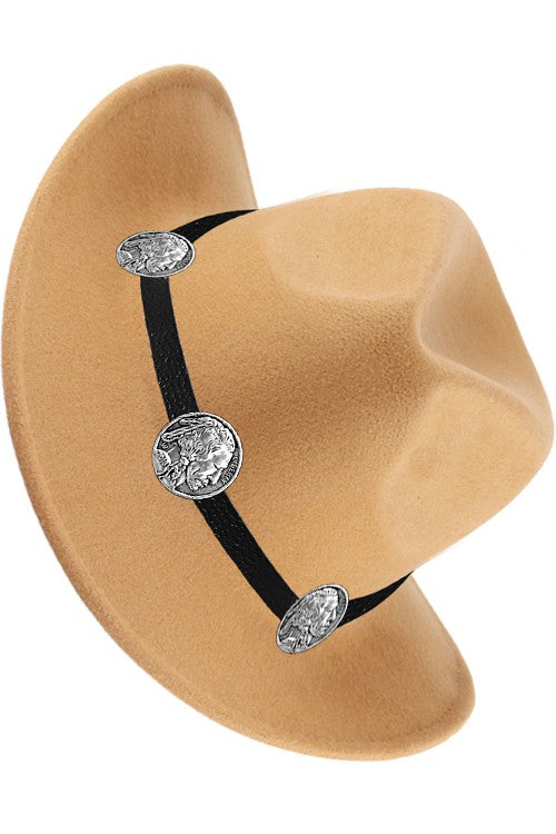 Western Hat Band Buffalo Nickle