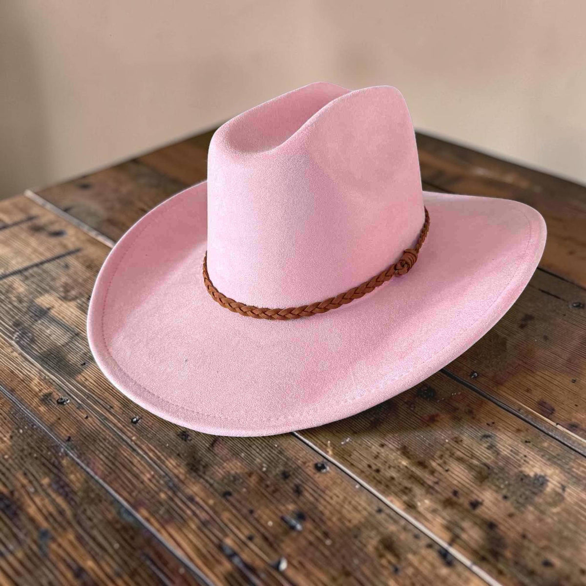 🤠Vegan Suede Cowboy Hat W/ Suede Hat Band