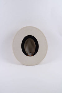 Vegan Suede Rancher Hat - Ivory