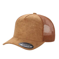 Suede Mesh Trucker Hat