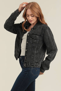 Angie ACID WASH TENCEL JACKET