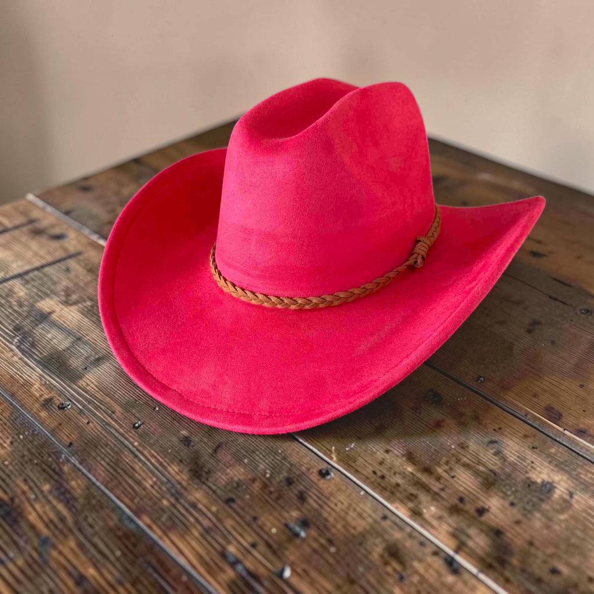 🤠Vegan Suede Cowboy Hat W/ Suede Hat Band