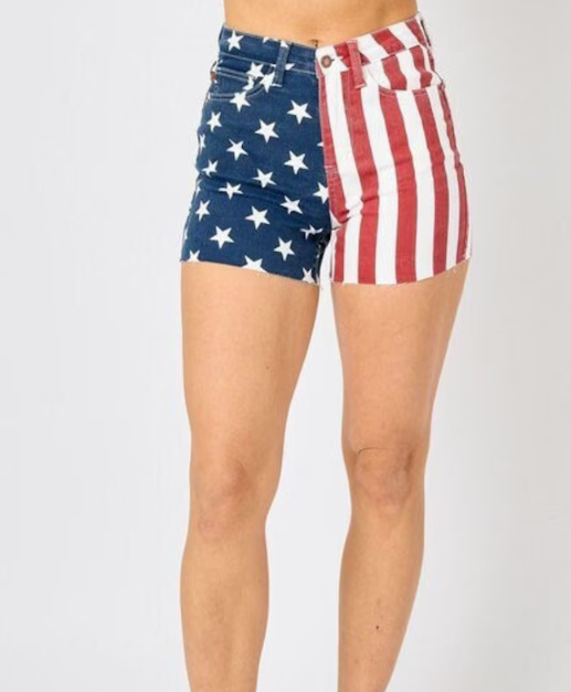 Judy Blue Flag Shorts